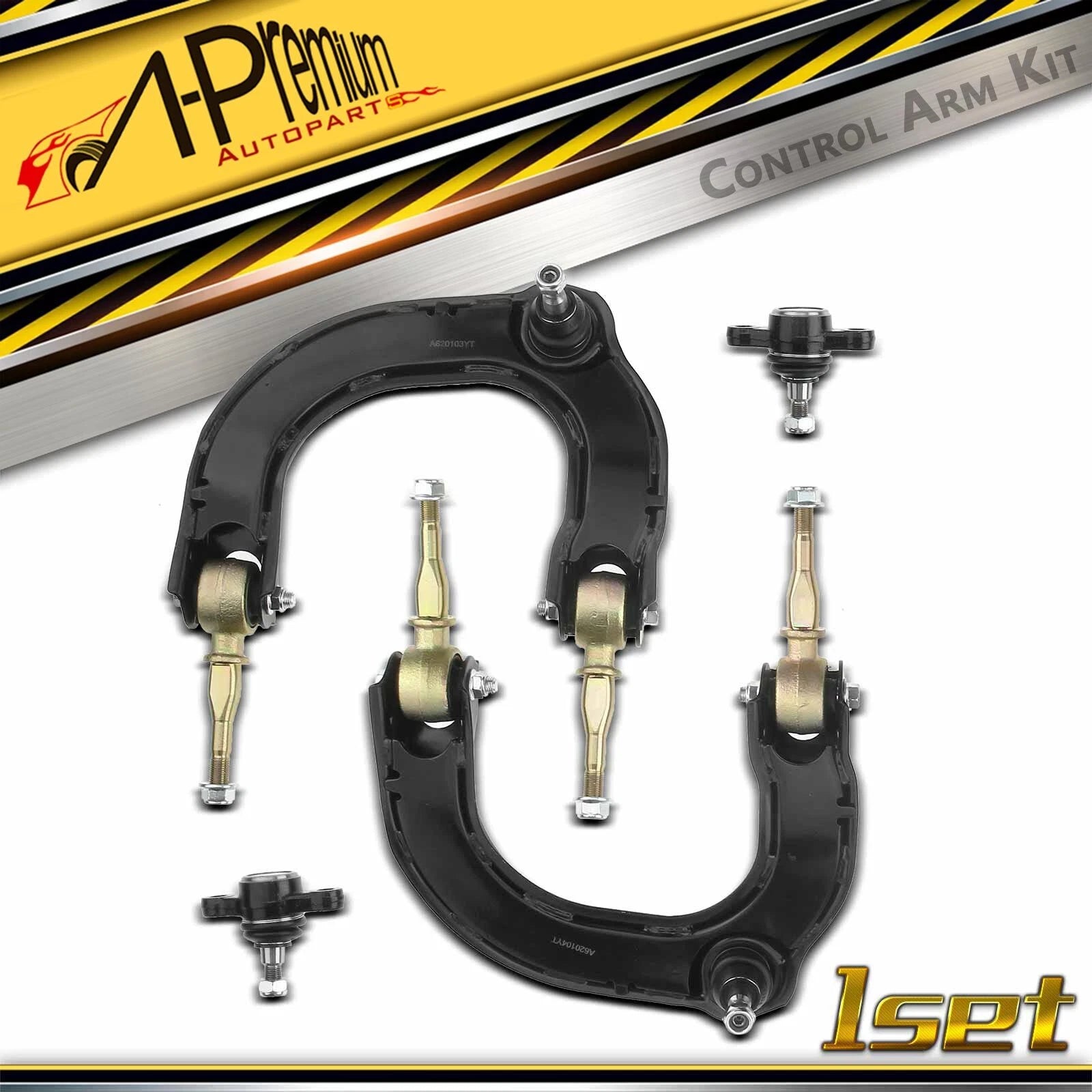 Set of 4 Front Control Arms & Ball Joints for Hyundai Sonata (1999–2005)