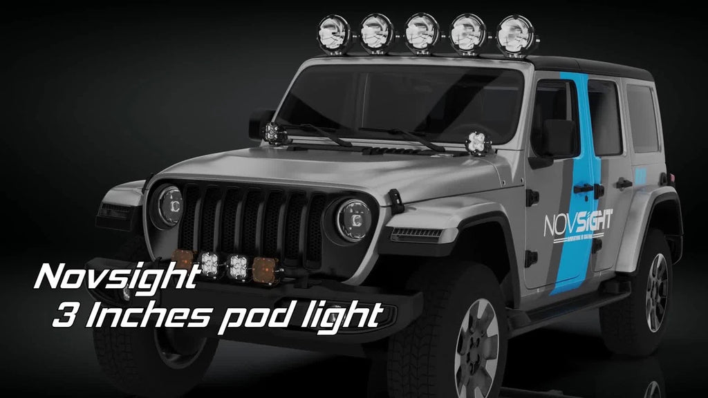 LED Fog Light Pods for Jeep Wrangler (2018–2023)