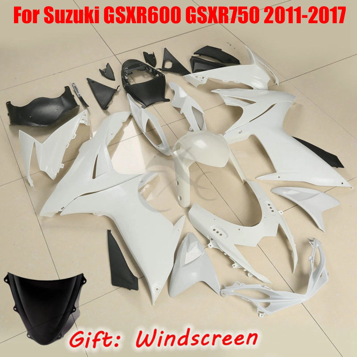 Unpainted Fairing Bodywork for Suzuki GSXR600 GSXR750 (2001–2020)