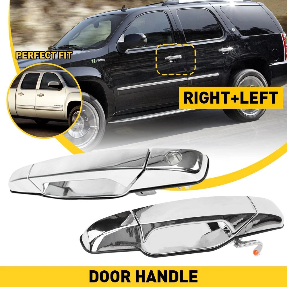 Chrome Door Handle Right RH Front for Chevy GMC Pickup Truck (EV)