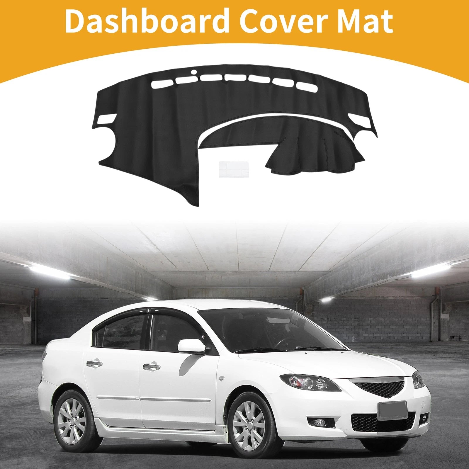 Dashboard Cover for Mazda 3 (2010–2013) Black Anti-Slip