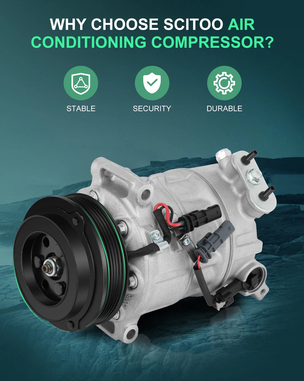 A/C Compressor for Chevy Equinox GMC Terrain (2012–2014) 2.4L