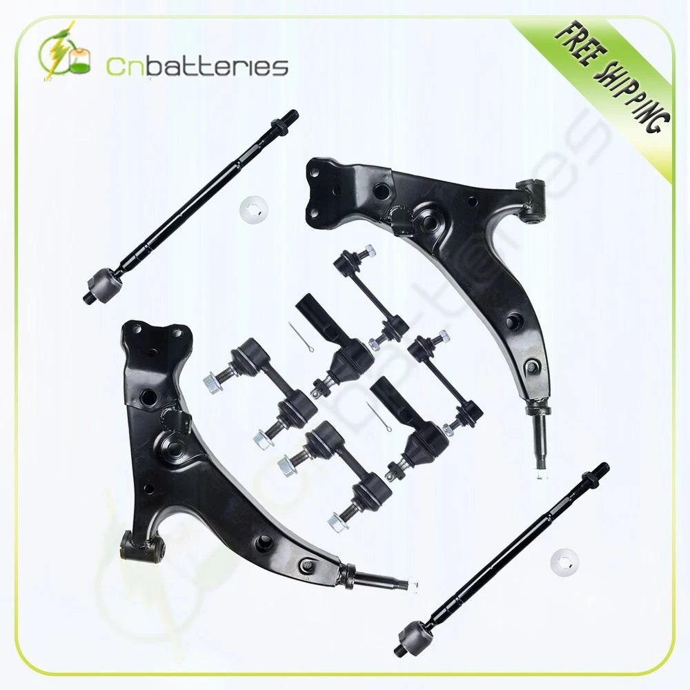 10Pcs Suspension Kit for Toyota Corolla - Sway Bars, Control Arms, Tie Rods