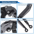 Adjustable Brake Clutch Lever for Honda X11 (1999–2002) Titanium Black