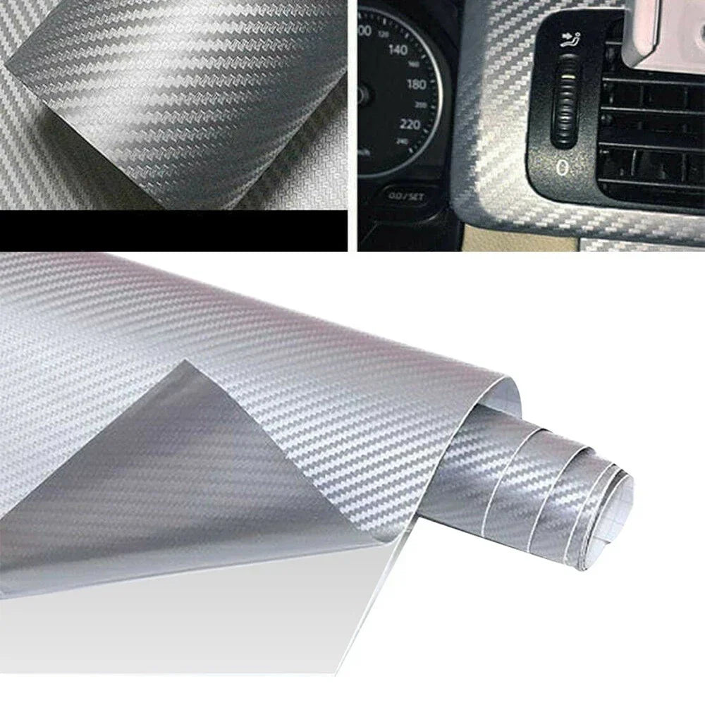 Car Carbon Fiber Sticker 50x12Inch