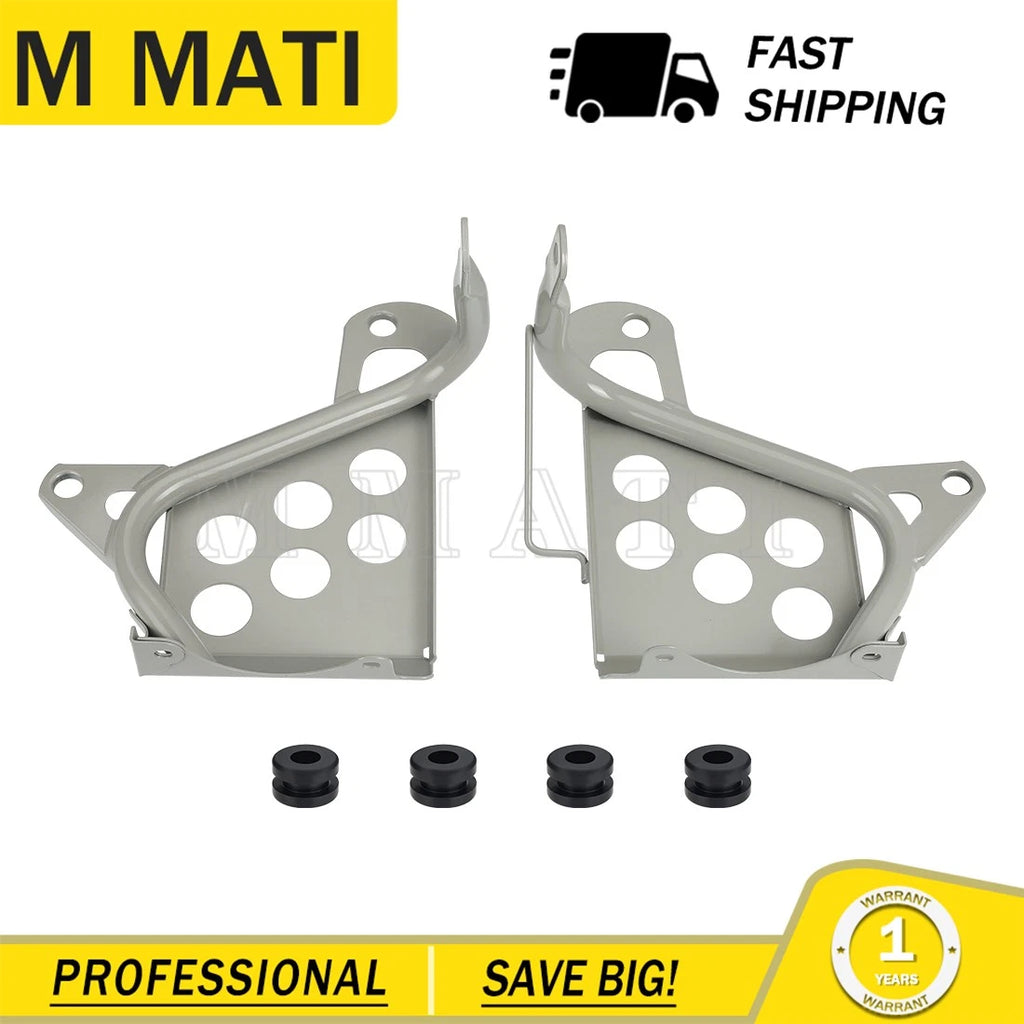Silver Heel Guards for Yamaha Blaster YFS200 (1988–2006) Left + Right