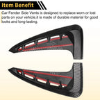 Air Flow Fender Vent Cover Trim for BMW X5 F15 (2014–2018) - Carbon Fiber, 1 Pair