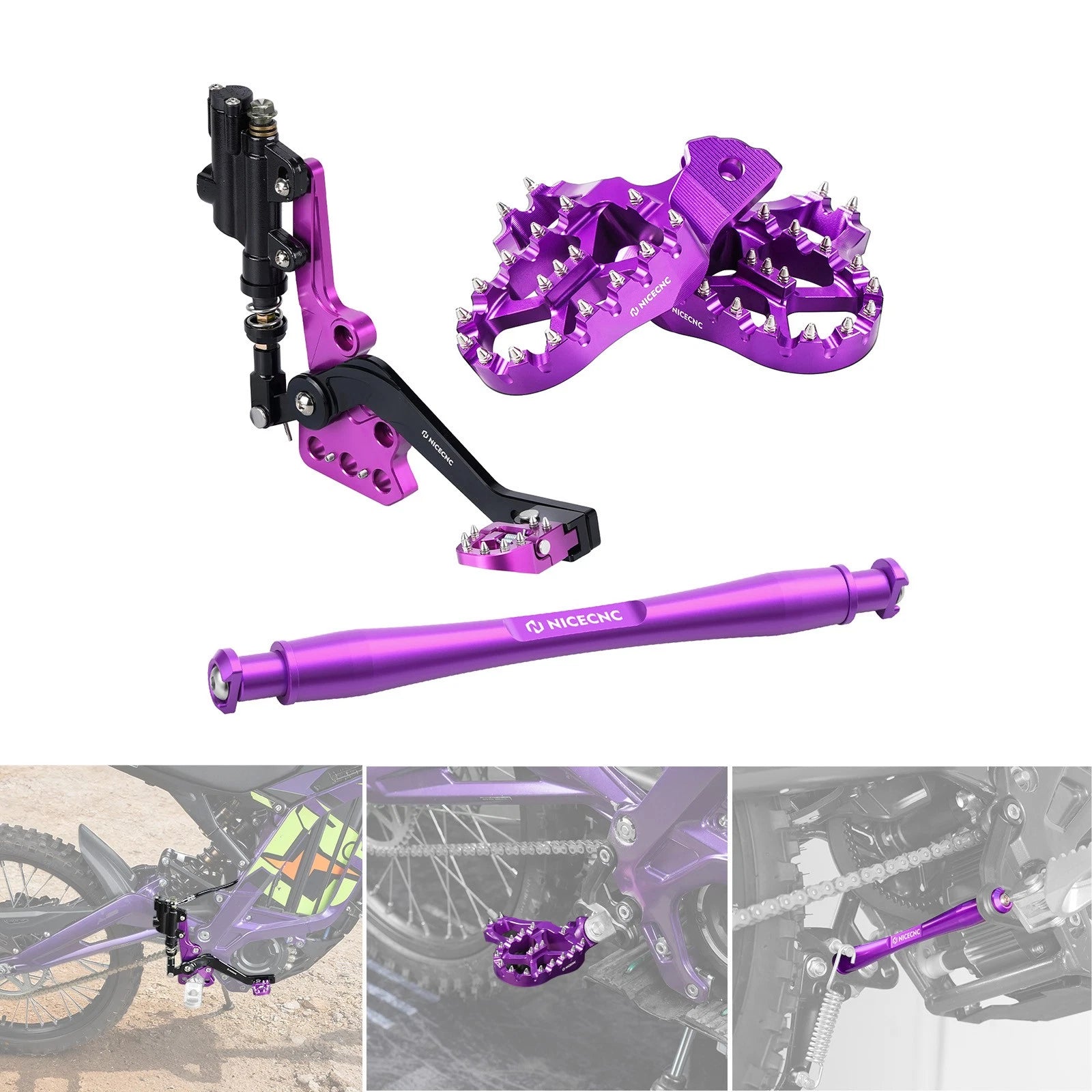 Hydraulic Foot Brake Footrest Support Brace for Surron Light Bee X (NICECNC)