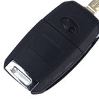 3 Button Flip Key Shell Case Cover + Uncut Blade for Kia K3 Forte Sorento (2014-2020)