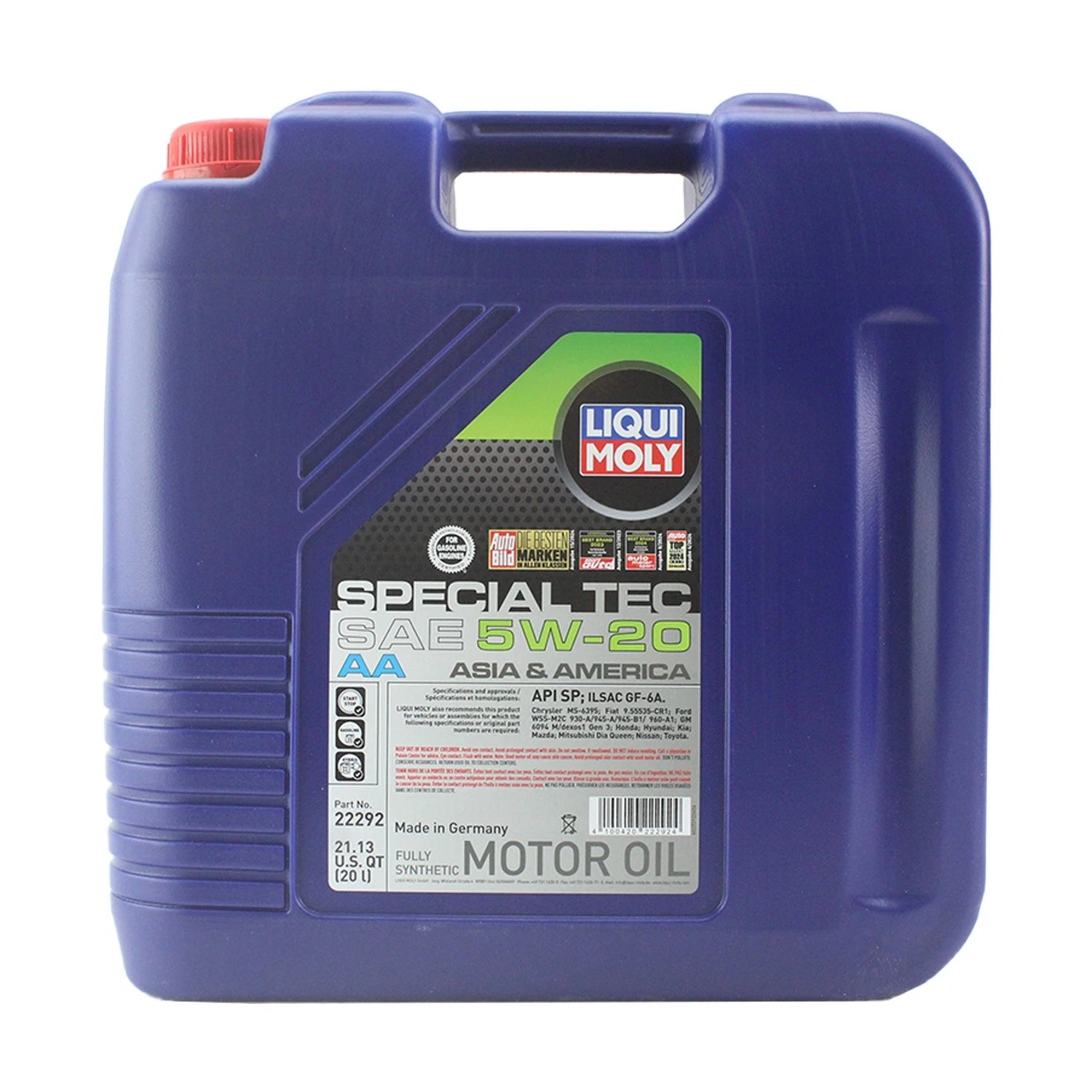 Liqui Moly 22292 Engine Motor Oil Special Tec AA 5W-20 for Vehicles (20 L)