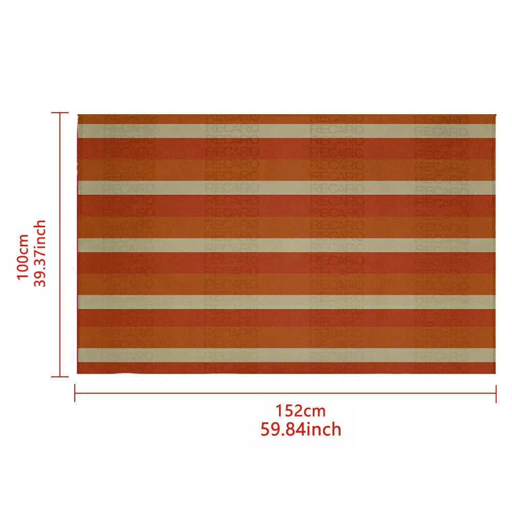 Orange JDM Fabric Cloth for Car Seat Panel Armrest Decoration (2M×1.6M)
