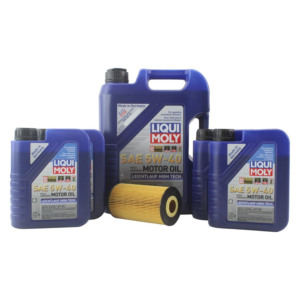 Oil Change Kit 9L Liqui Moly Leichtlauf 5W-40 for Audi CEUA 4.0L (2015–2021)