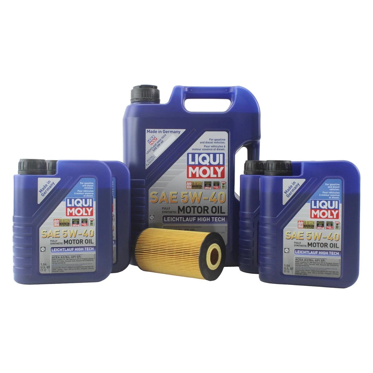 Oil Change Kit 9L Liqui Moly Leichtlauf 5W-40 for Audi CEUA 4.0L (2015–2021)