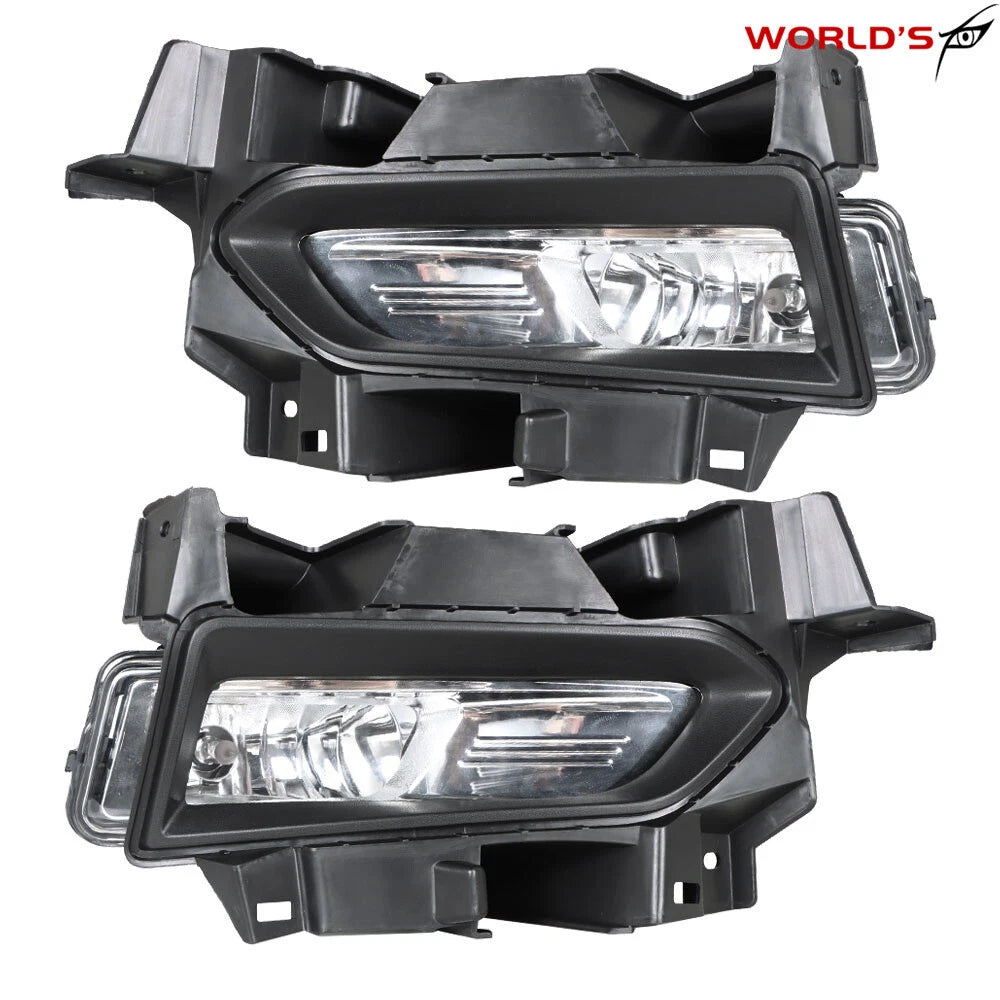 Set of 2 Chrome Fog Lights with Bezel and Harness for Nissan Versa (2020–2021)