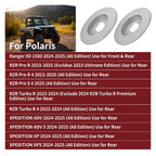 2 x Rear Brake Rotor for Polaris RZR Pro R / RZR Pro R 4 (2023–2025)