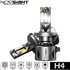 2X 9003 H4 LED Headlight Bulbs for NOVSIGHT (60000LM, 6500K)