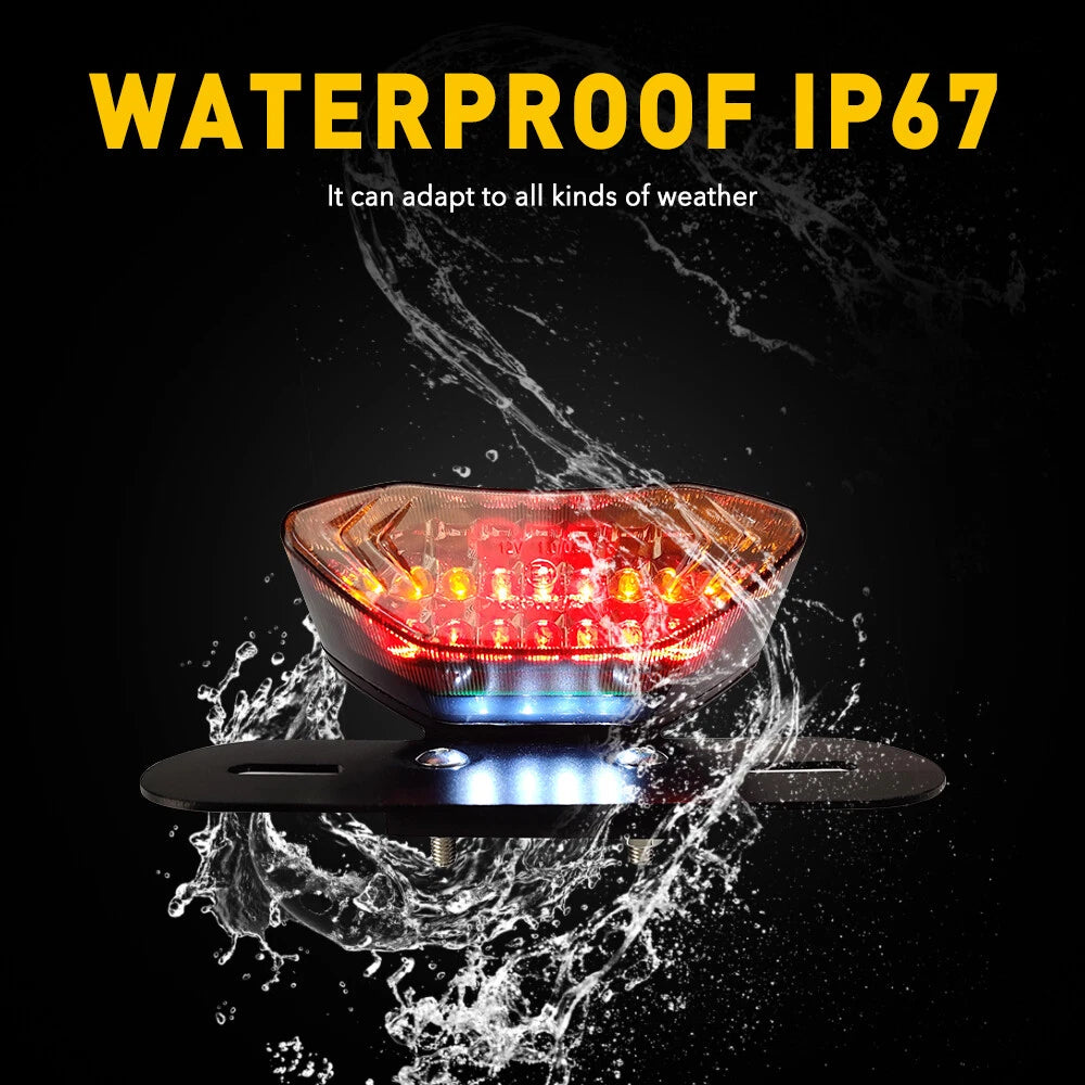 LED Brake Tail Light for Motorcycle Cafe Racer Dirt Bike