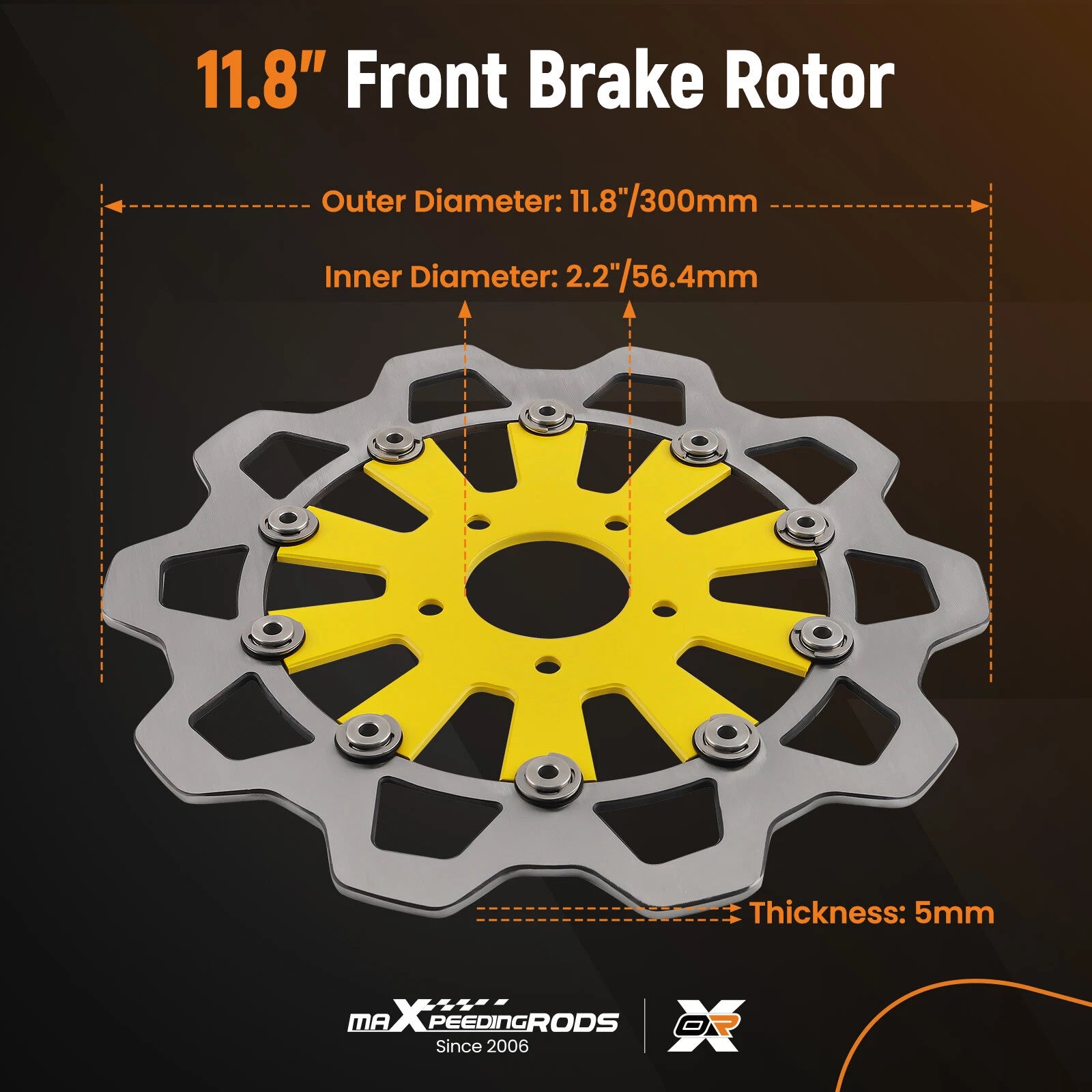 Floating Front Brake Rotors for Harley-Davidson Touring (2008-2019)