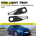 2 Front Bumper Fog Light Bezels for BMW 428i 430i 435i 440i (2014–2020)