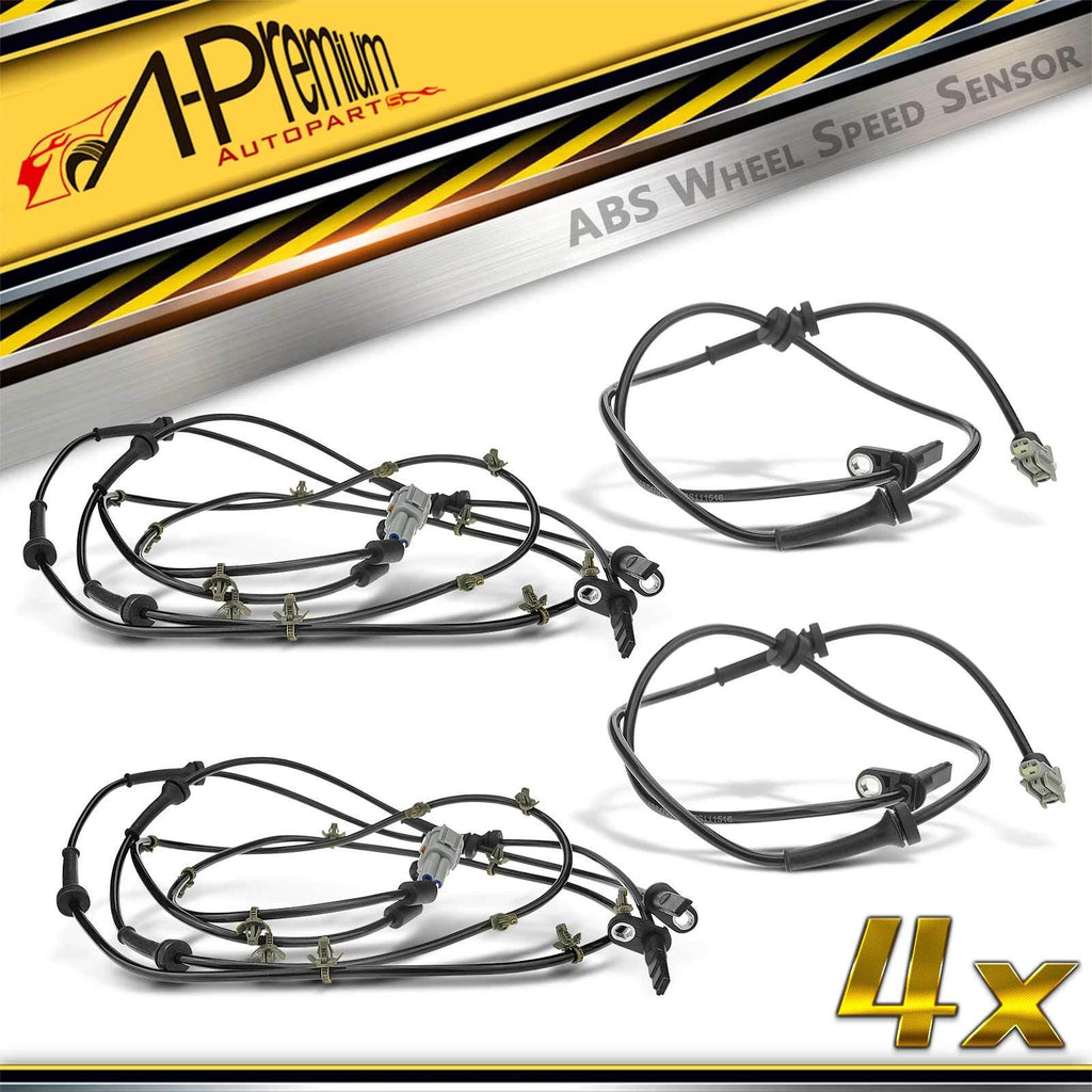 Set of 4 ABS Wheel Speed Sensors for Nissan Altima (2007–2008)