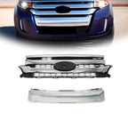 Front Upper Grille Mounting Trim Molding for Ford Edge (2011–2014) Chrome