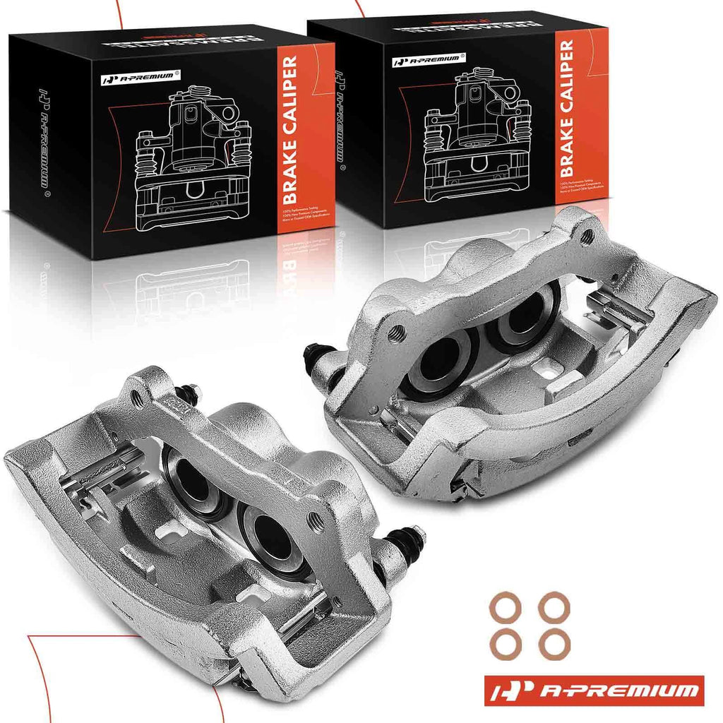 2X Rear Disc Brake Calipers w/ Bracket for Dodge Ram 3500 (2003–2008)