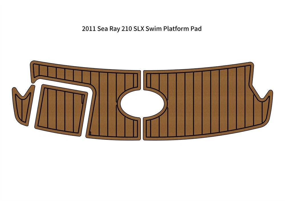 EVA Foam Faux Teak Deck Flooring Mat for Sea Ray 210 SLX (2011)