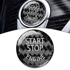Carbon Fiber Keyless Start Button Cap Sticker for