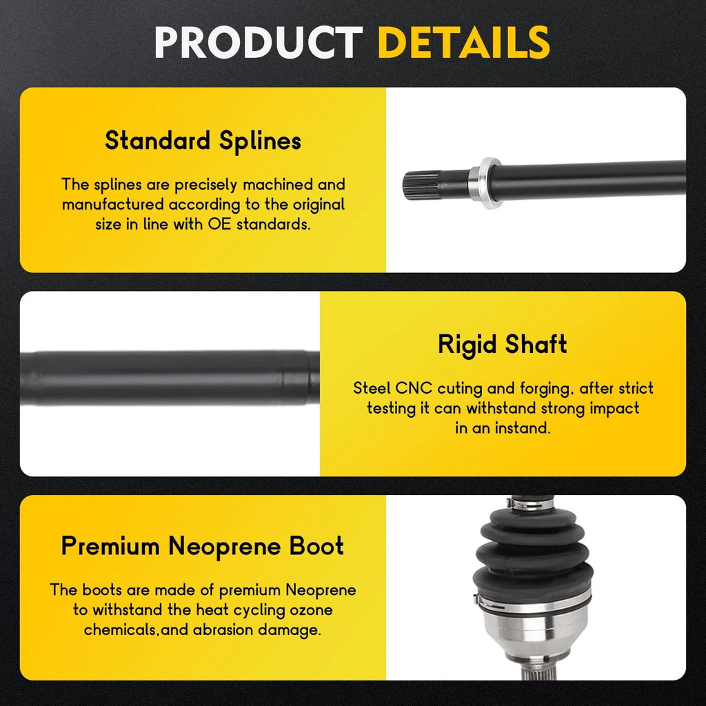 Front Right CV Axle for Nissan Rogue (2008–2013) AWD