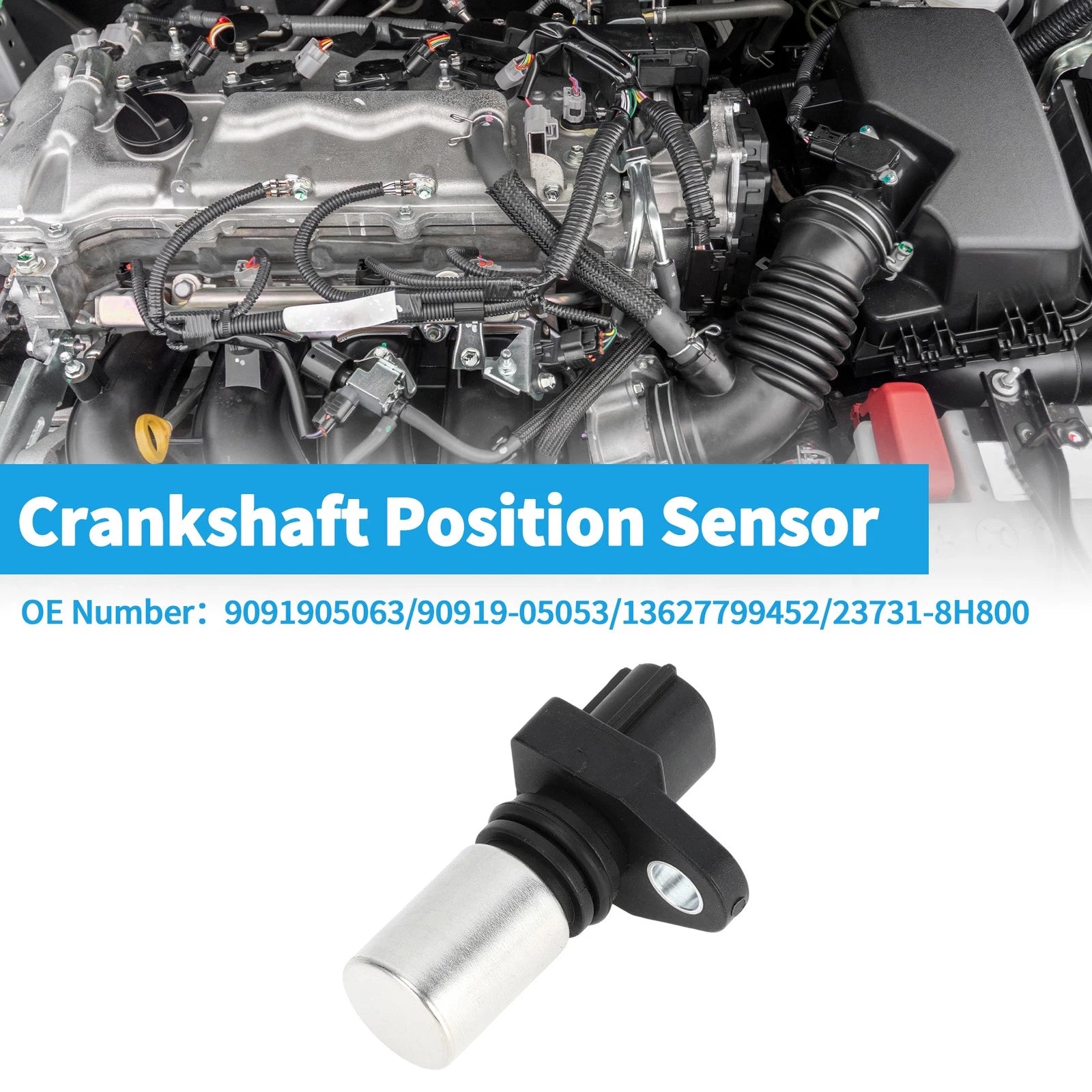 Crankshaft Position Sensor for Toyota Auris 1.4 D-4D (2012–2018) No. 9091905063