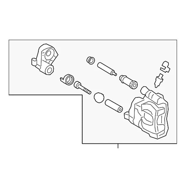 Genuine OEM Rear Left Disc Brake Caliper 9074238200 for Mercedes