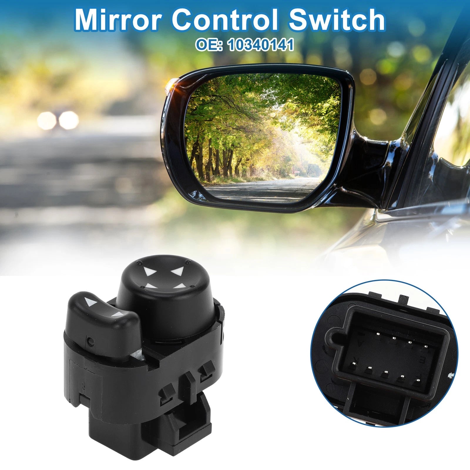 Car Mirror Switch No. 10340141 for Chevrolet HHR, Impala, Monte Carlo (2006–2011)