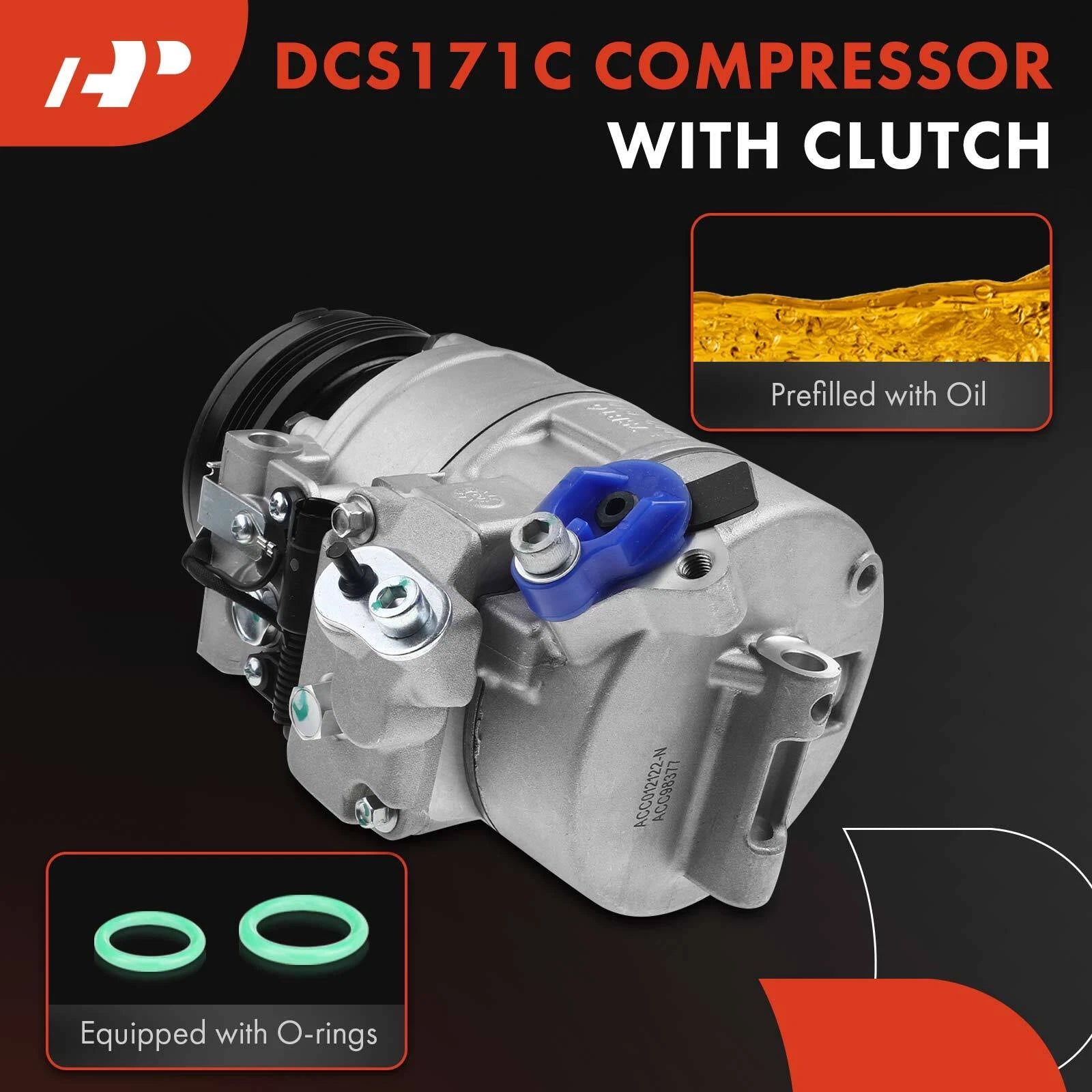 AC Compressor with Clutch for BMW E46 325Ci 325i 325xi (2003-2005)
