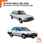Clutch Brake Pedal Pads for Toyota Corolla MR2 Tercel (1975-1995)
