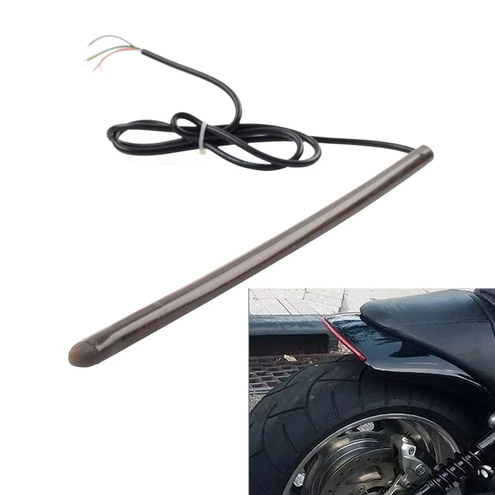 Integrated Rear Mudguard Light Bar for Harley VRSC VRSCAW VRSCD (2002–2017) Smoke