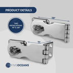Stainless Steel Marine Locking Swivel Hasp for Five Oceans (FO2883)