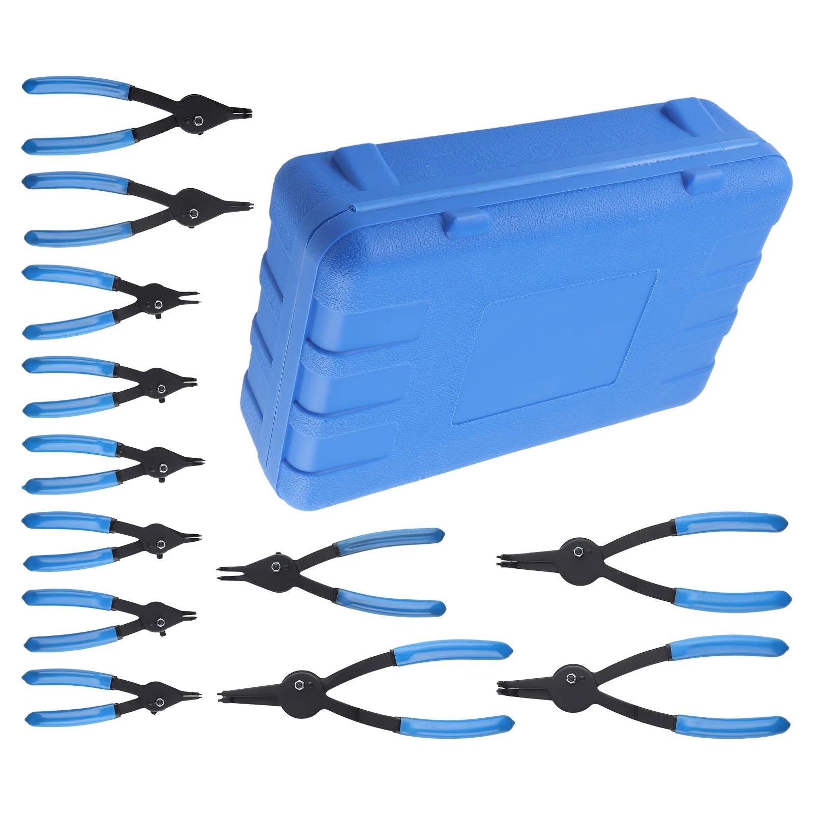 12 PC Snap Ring Pliers Set - Fixed Tip 0° 45° 90°