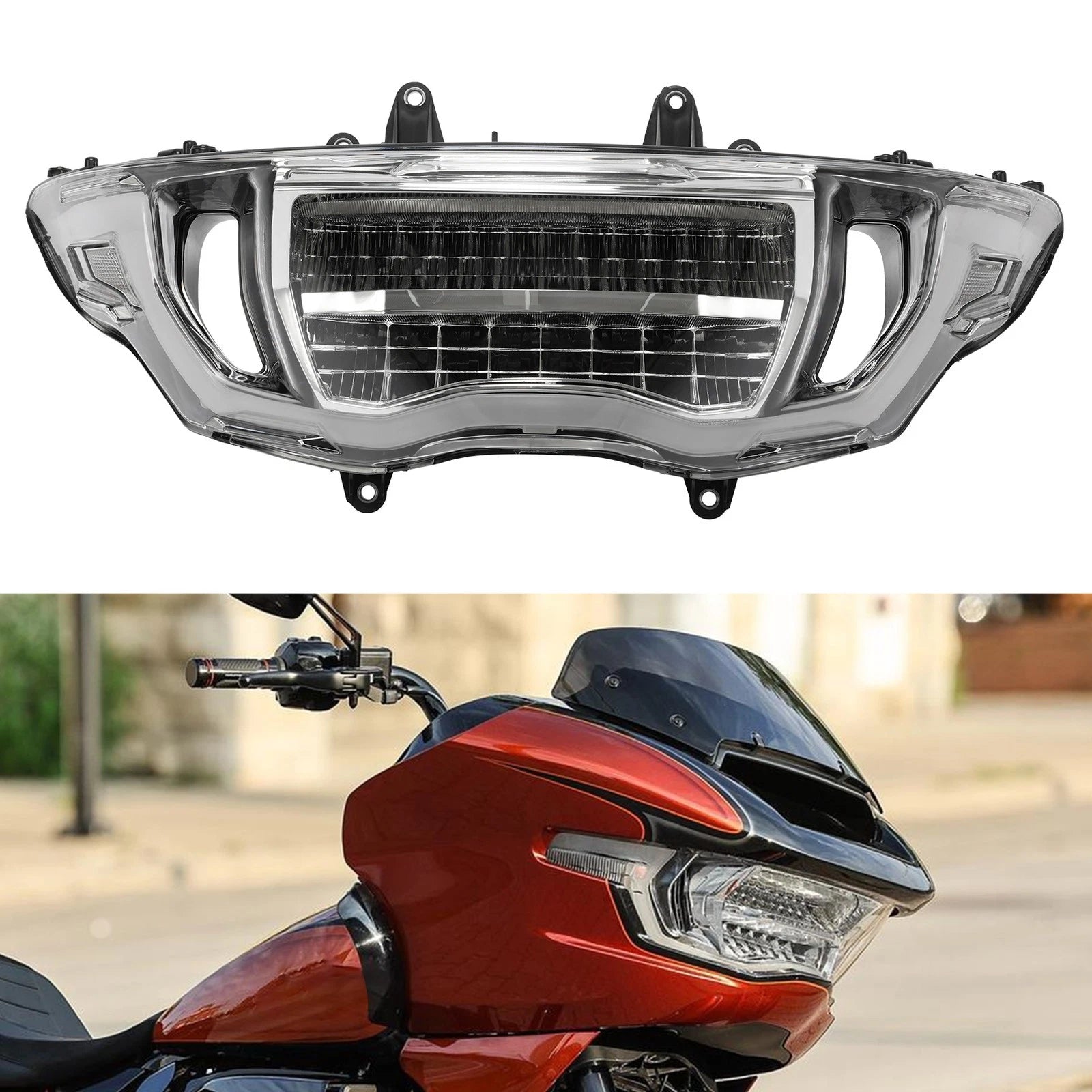 LED Front Headlight Assembly for Harley CVO Road Glide ST FLTRXSE FLTRX (2023–2025)