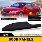 Driver Side Door Panel Armrest for Honda Accord Coupe (2008–2012) Leather Black