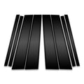 8pc Carbon Fiber Pillar Post Covers for 2019-2023 Cadillac XT6