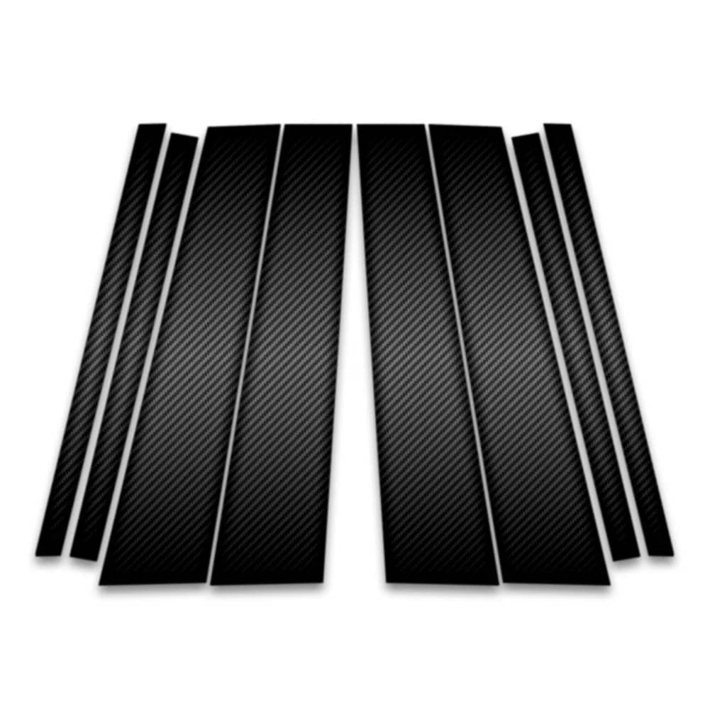 8pc Carbon Fiber Pillar Post Covers for 2019-2023 Cadillac XT6