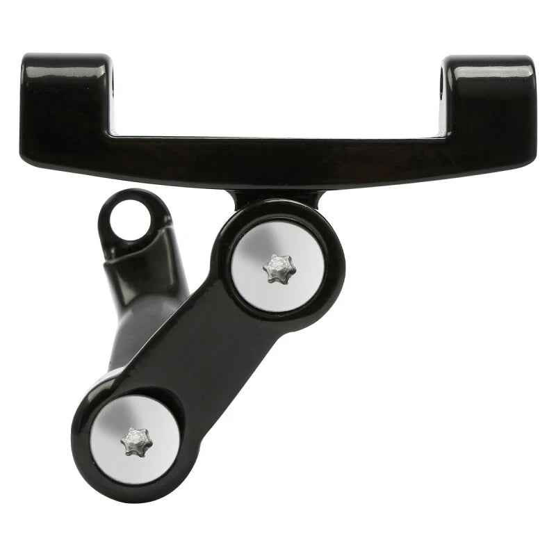 Chrome/Black Adjustable Footboard Mount for Harley Touring (1993–2025)