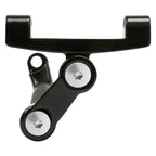 Chrome/Black Adjustable Footboard Mount for Harley Touring (1993–2025)