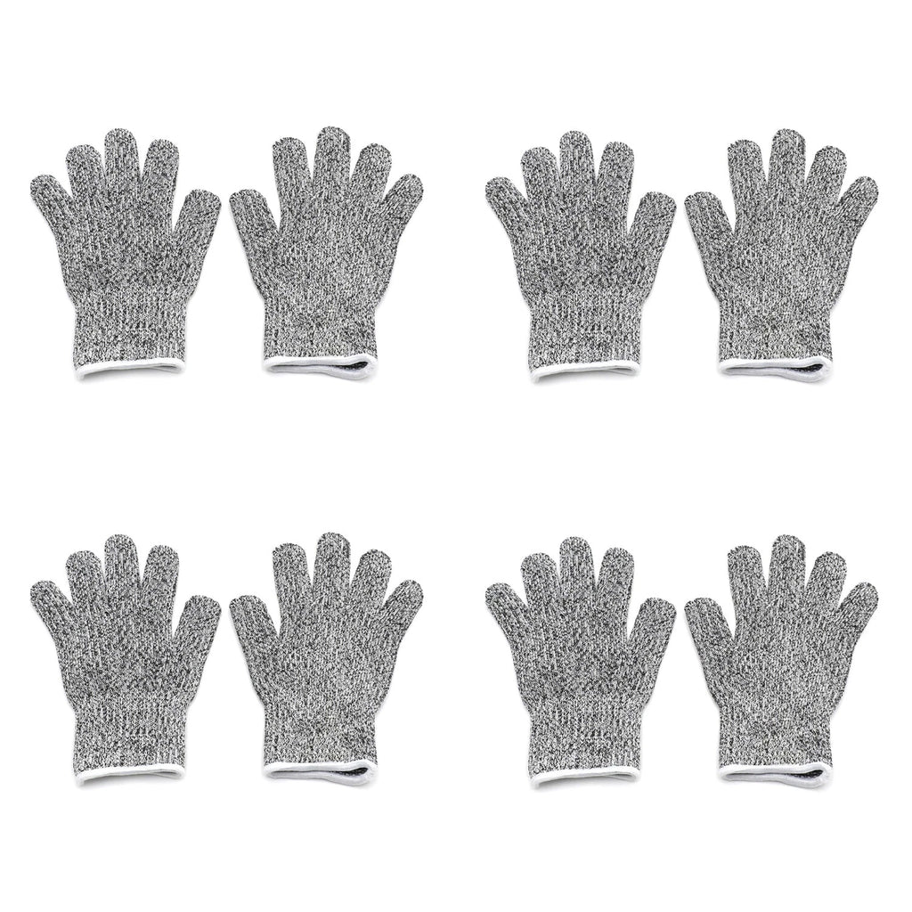 Set of 4 Kid Cut Resistant Gloves for XS (8-12yr) Level 5 Protection