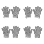 Set of 4 Kid Cut Resistant Gloves for XS (8-12yr) Level 5 Protection