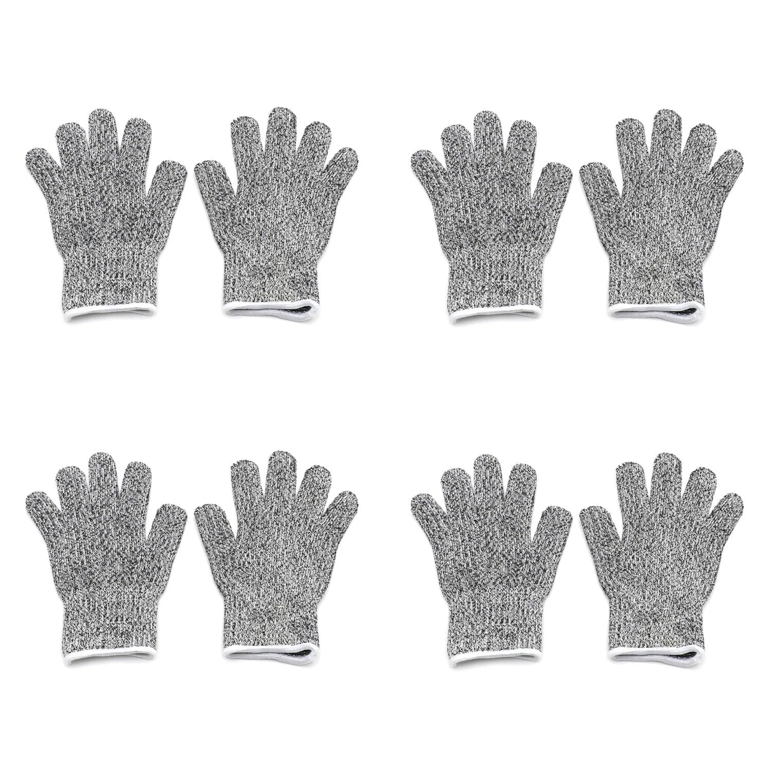 Set of 4 Kid Cut Resistant Gloves for XS (8-12yr) Level 5 Protection