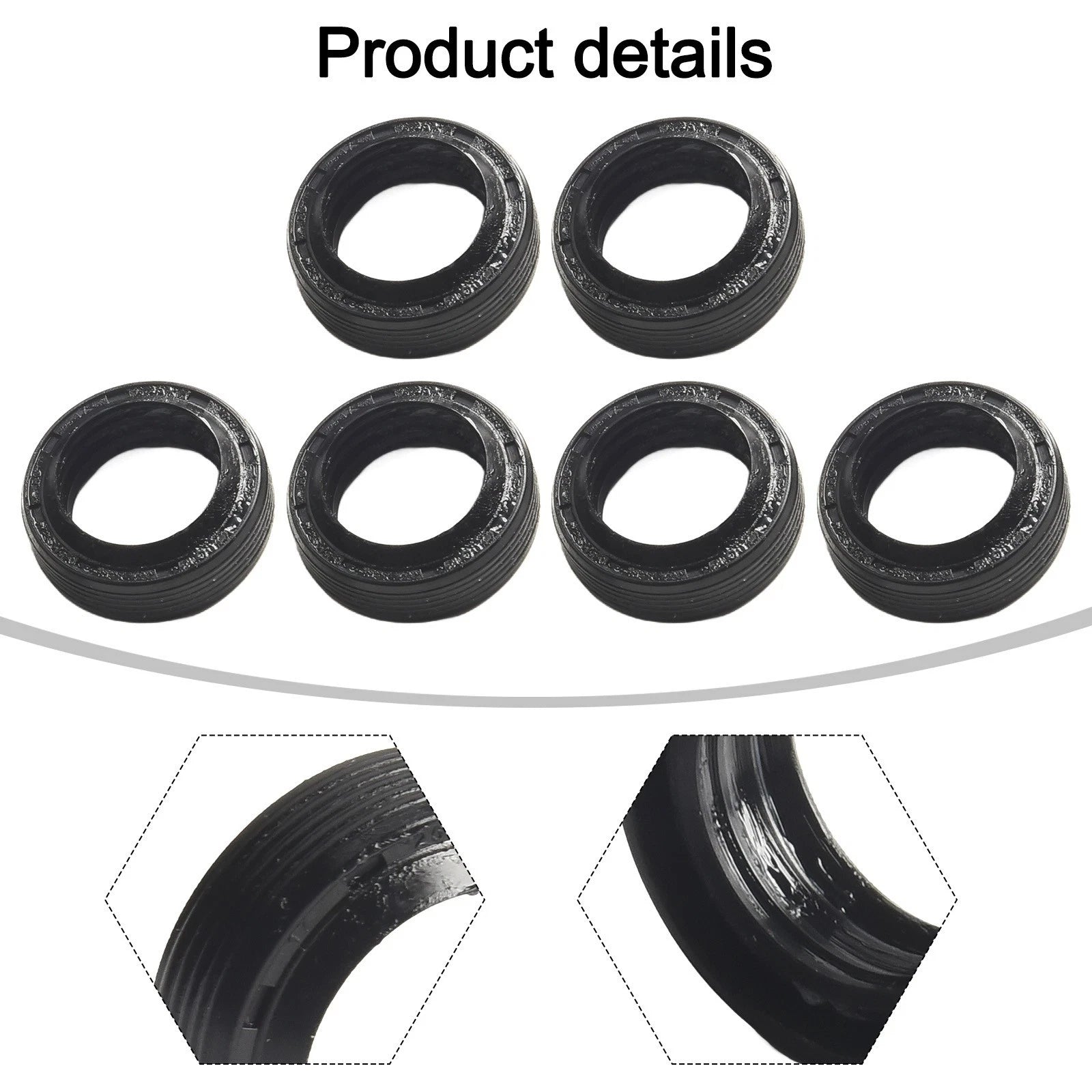 6PCS Motor Water Seal and Oil Seal for