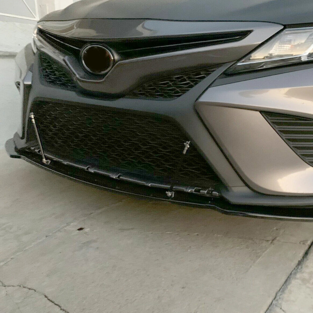 Front Bumper Lip for Toyota Camry SE/XSE (2018–2020) Glossy Black