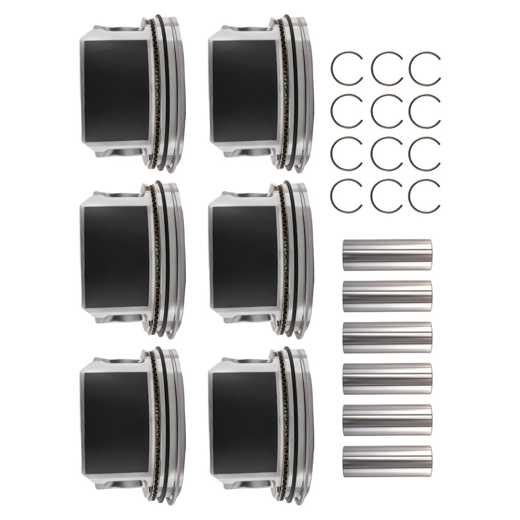 Engine Piston Set w/Rings for Chrysler Dodge 2.7L V6 (1998–2010) 5003427AA 86mm