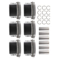Engine Piston Set w/Rings for Chrysler Dodge 2.7L V6 (1998–2010) 5003427AA 86mm